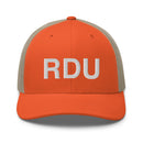 RDU Raleigh NC Airport Code Trucker Hat