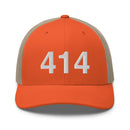 414 Milwaukee Area Code Trucker Hat