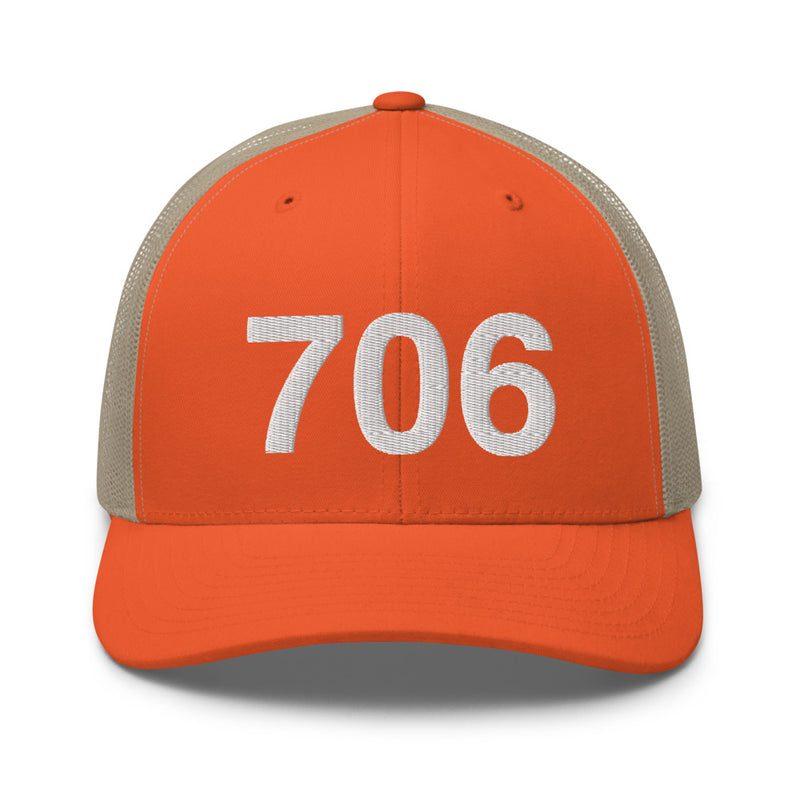 706 Athens GA Area Code Trucker Hat