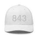 843 Charleston SC Area Code Trucker Hat