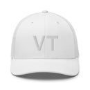 Vermont VT State Abbreviation Trucker Hat