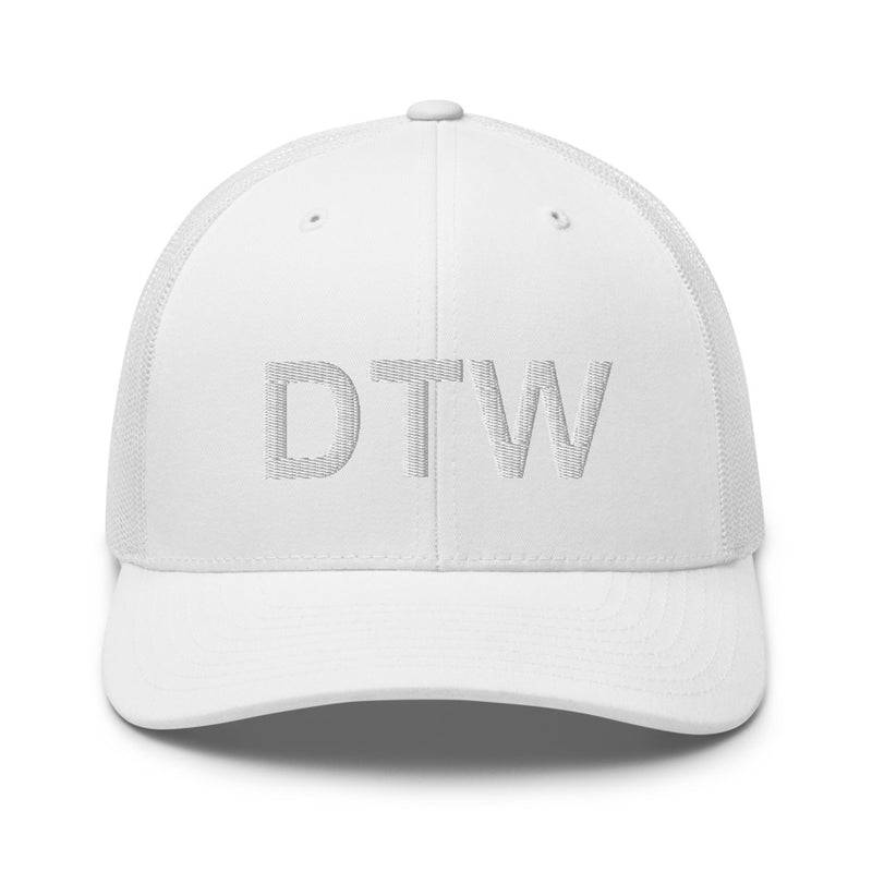 DTW Detroit MI Airport Code Trucker Hat