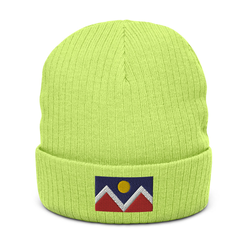 Denver Colorado Flag Recycled Polyester Cuffed Beanie