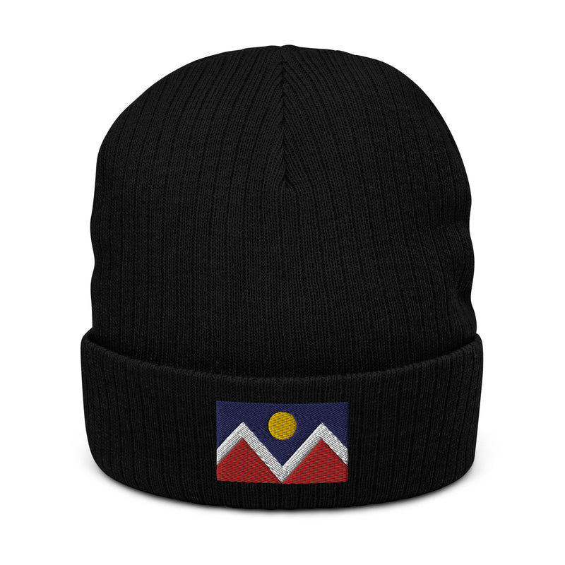 Denver Colorado Flag Recycled Polyester Cuffed Beanie