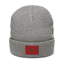 Moroccan Flag Recycled Polyester Cuffed Beanie
