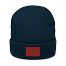 Moroccan Flag Recycled Polyester Cuffed Beanie