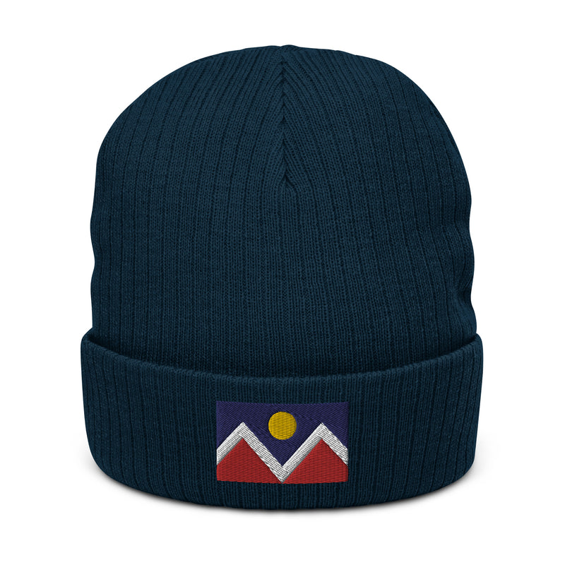 Denver Colorado Flag Recycled Polyester Cuffed Beanie