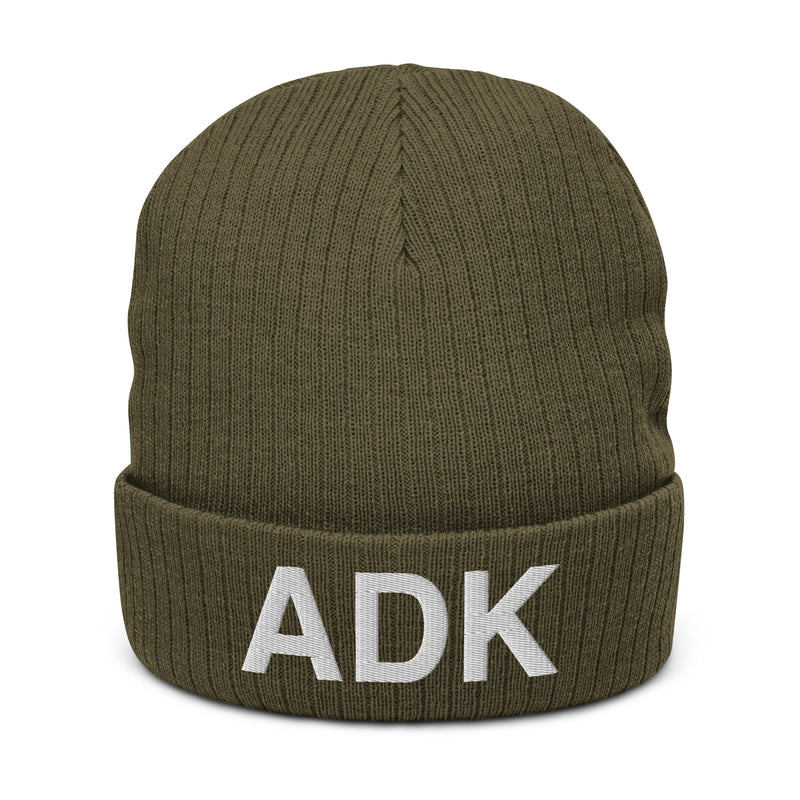 ADK Adirondack Mountains Upstate NY Recycled Polyester Cuffed Beanie
