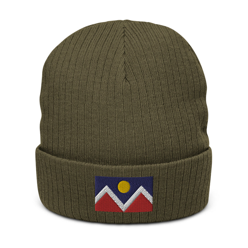 Denver Colorado Flag Recycled Polyester Cuffed Beanie