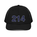 Navy & Gray 214 Dallas Area Code Richardson Trucker Hat