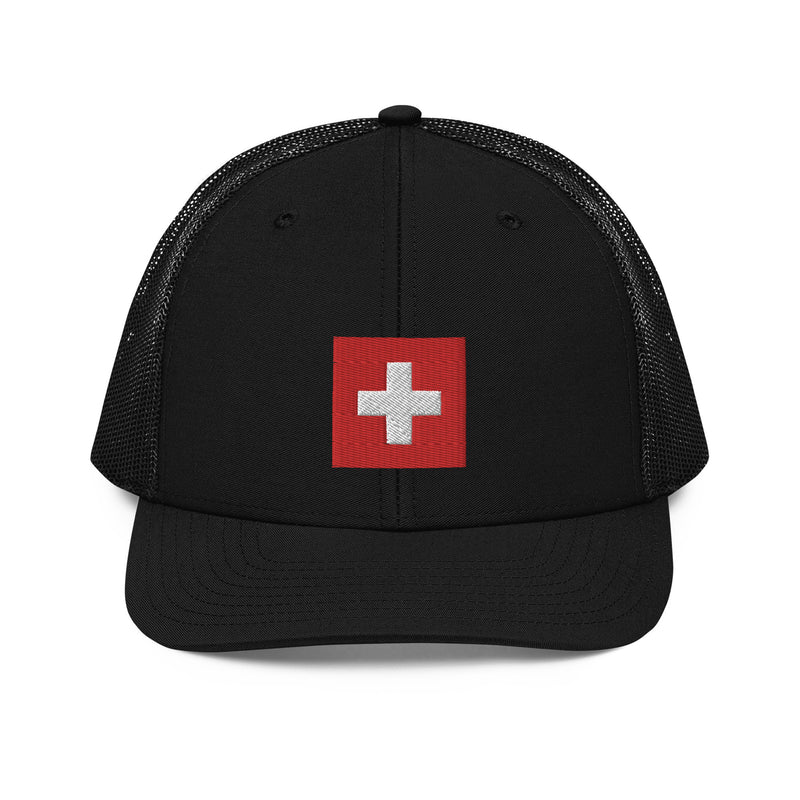 Switzerland Flag Richardson 112 Trucker Hat