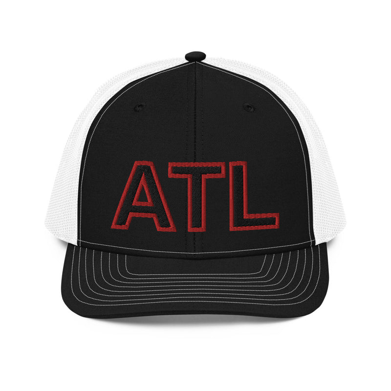 Black & Red ATL Trucker Hat