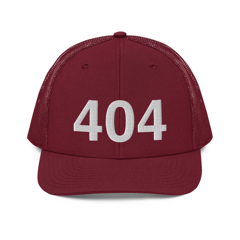 404 Atlanta GA Area Code Trucker Hat