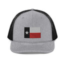 Black And Red Texas Flag Richardson Trucker Hat