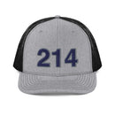Navy & Gray 214 Dallas Area Code Richardson Trucker Hat