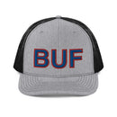 Blue and Red BUF Buffalo Airport Code Richardson 112 Trucker Hat