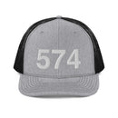 574 South Bend IN Area Code Richardson 112 Trucker Hat