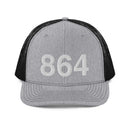 864 Greenville SC Area Code Richardson Trucker Hat
