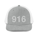 916 Sacramento Area Code Richardson 112 Trucker Hat