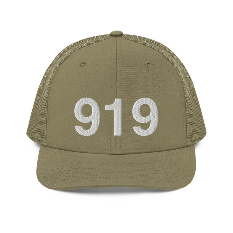 919 Raleigh NC Area Code Richardson 112 Trucker Hat