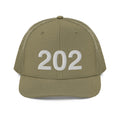 202 Washington DC Area Code Richardson 112 Trucker Hat