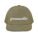 Cursive Greenville SC Richardson 112 Trucker Hat