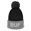BUF Buffalo NY Airport Code Pom Pom Beanie