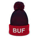 BUF Buffalo NY Airport Code Pom Pom Beanie
