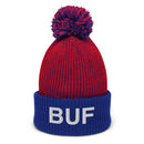 BUF Buffalo NY Airport Code Pom Pom Beanie