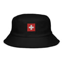 Switzerland Flag Terry Cloth Bucket Hat