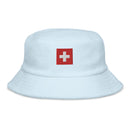 Switzerland Flag Terry Cloth Bucket Hat