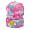 North Carolina Flag Tie Dye Beanie