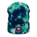 Wyoming Flag Tie Dye Beanie