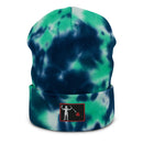 Blackbeard Pirate Flag Tie Dye Beanie