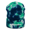 Cursive Milwaukee Tie Dye Beanie