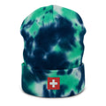 Switzerland Flag Tie Dye Beanie