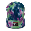Blackbeard Pirate Flag Tie Dye Beanie