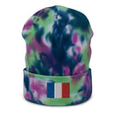 France Flag Tie Dye Beanie