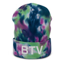 BTV Burlington Airport Code Tie Dye Beanie