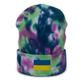 Flag of Ukraine Tie Dye Beanie