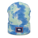 Wyoming Flag Tie Dye Beanie