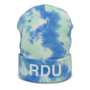 RDU Raleigh NC Airport Code Tie Dye Beanie