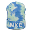 MKE Milwaukee Airport Code Tie Dye Beanie