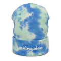 Cursive Milwaukee Tie Dye Beanie