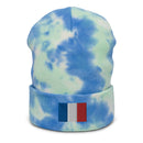 France Flag Tie Dye Beanie