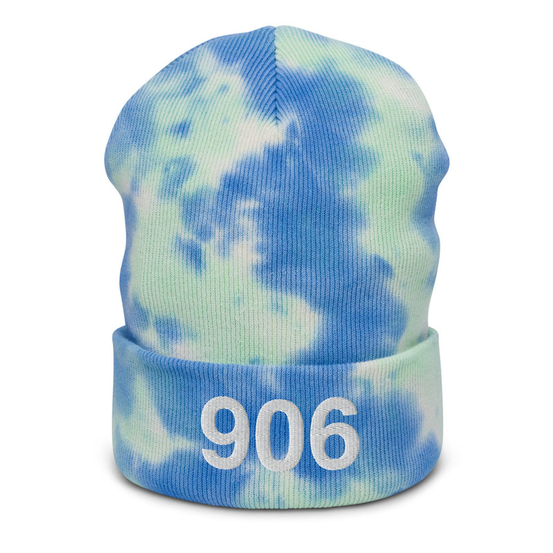 906 Upper Peninsula MI Tie Dye Beanie