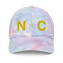 North Carolina Flag Tie Dye Dad Hat