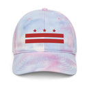 Washington D.C. Stars and Bars Flag Tie Dye Dad Hat