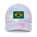 Brail Flag Tie Dye Dad Hat