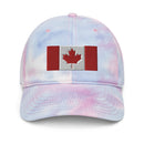 Canada Flag Tie Dye Dad Hat